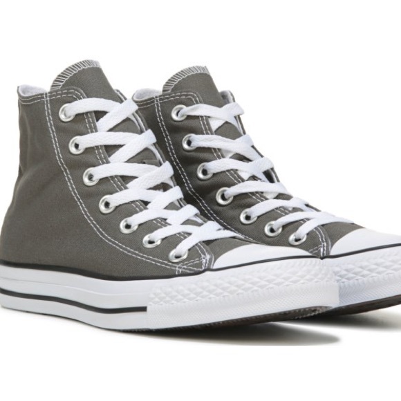 Converse Shoes - High top gray converse all star sneakers